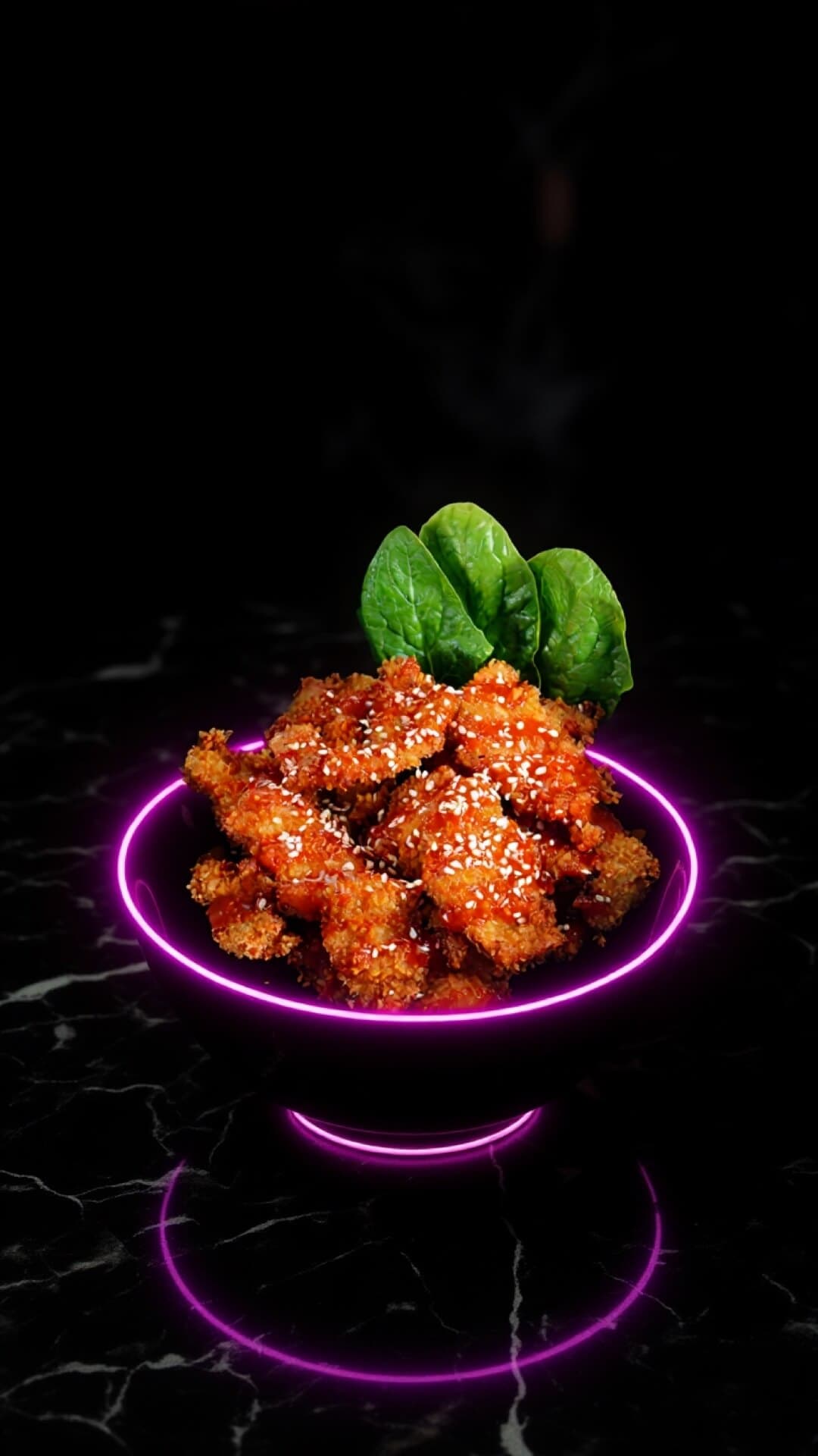 neon bar - TikTok & Reels Viral Vertical Food Styling